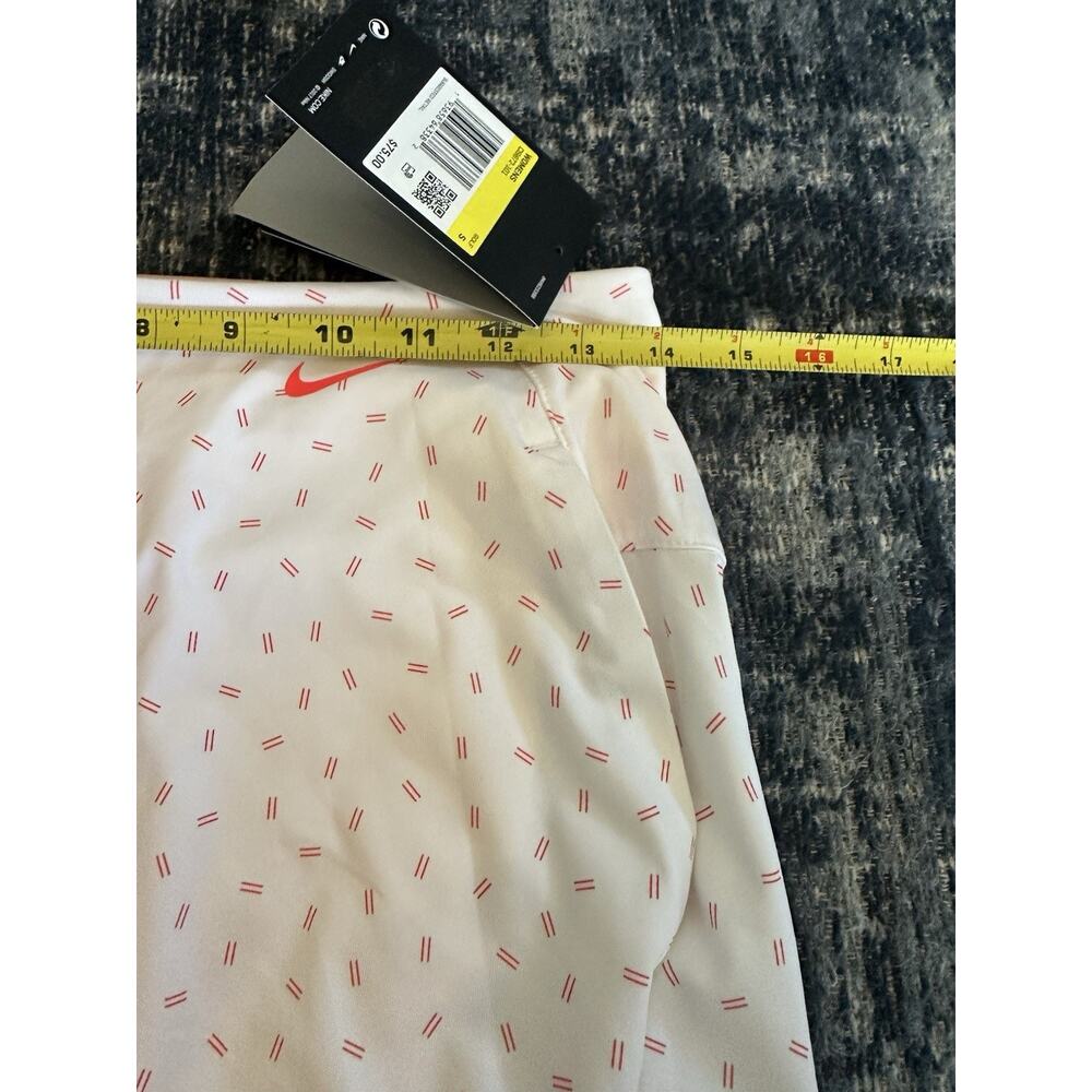 Women's Dri-Fit Victory Golf Skort White Orange UPF 40+ Pockets Size Small NEW - Picture 6 of 8